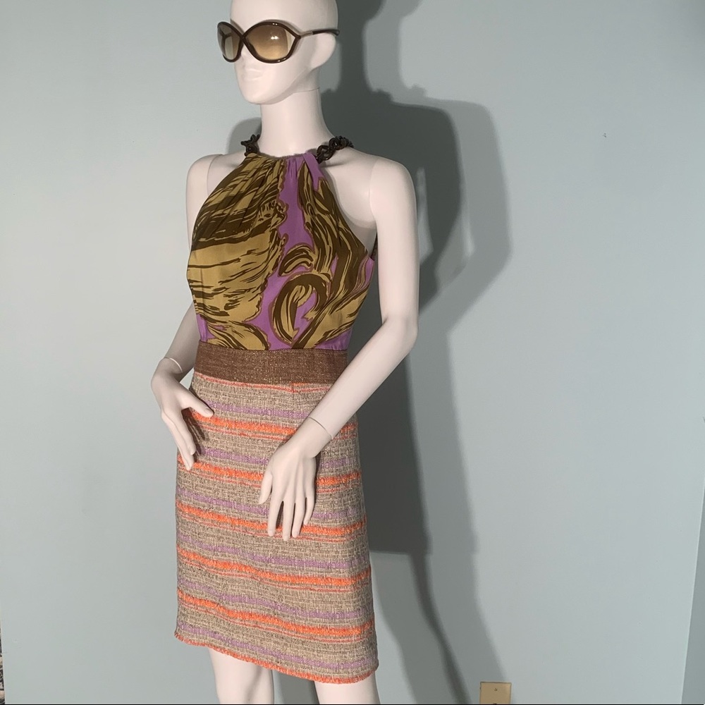 Milly dress with chain neck closure